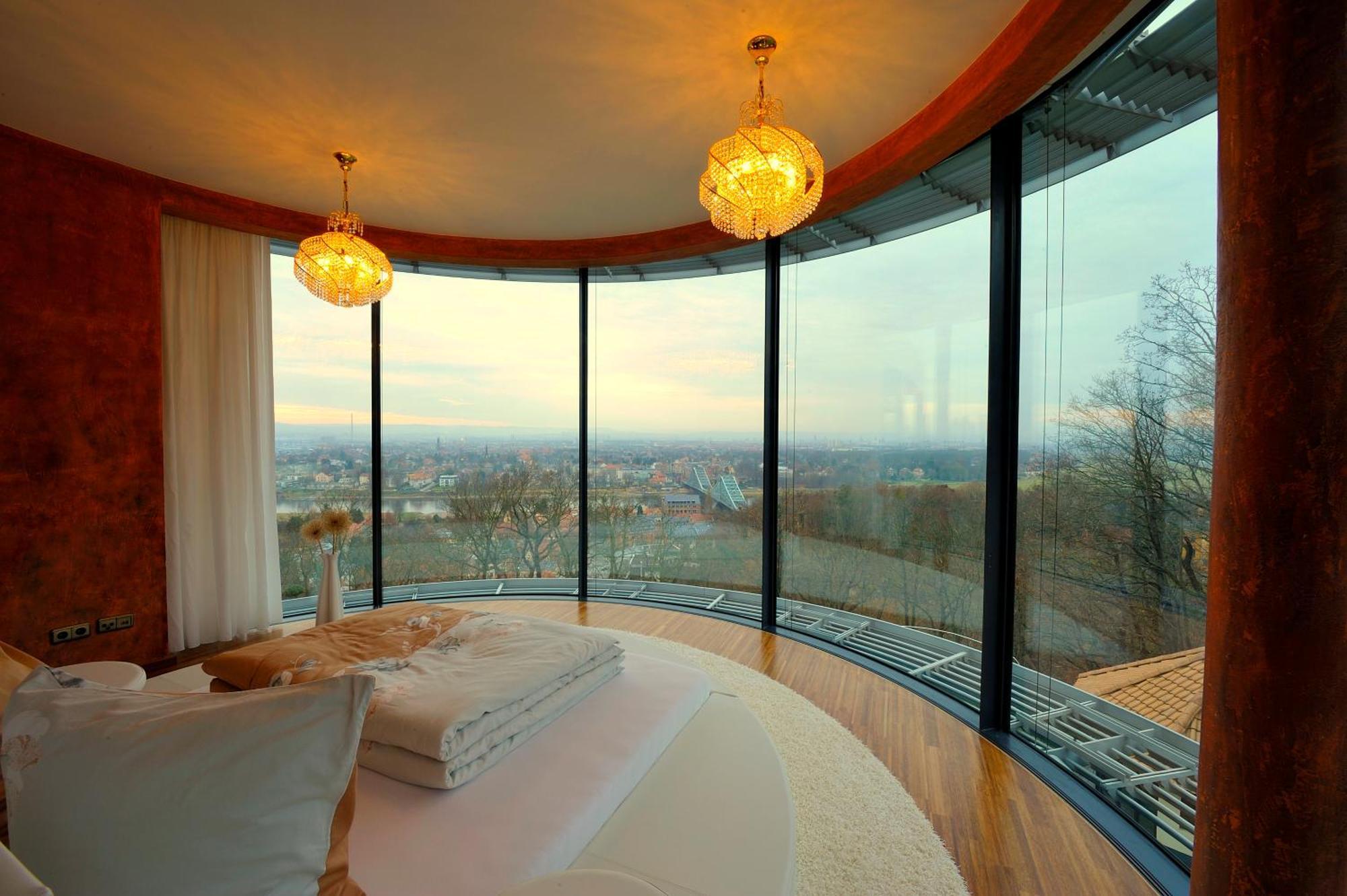Villa Via Lapis - Panoramablick Ueber Dresden - Garten - Pool - Sauna - Luxus Rum bild