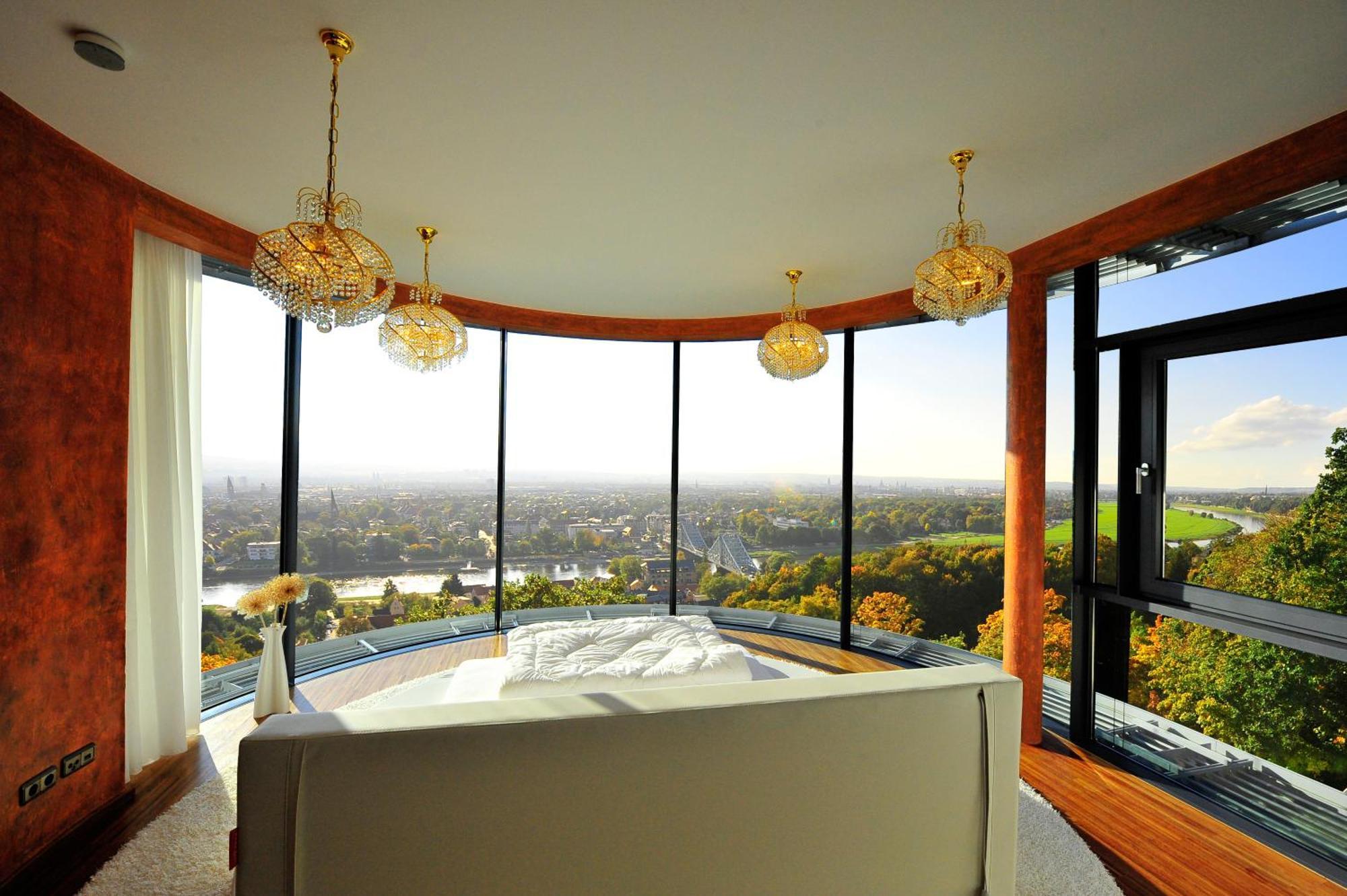 Villa Via Lapis - Panoramablick Ueber Dresden - Garten - Pool - Sauna - Luxus Rum bild