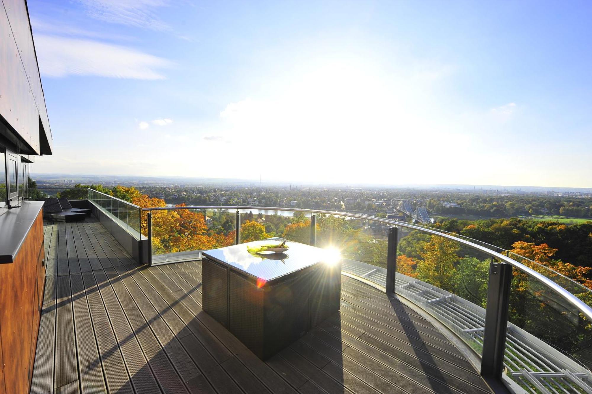 Villa Via Lapis - Panoramablick Ueber Dresden - Garten - Pool - Sauna - Luxus Rum bild