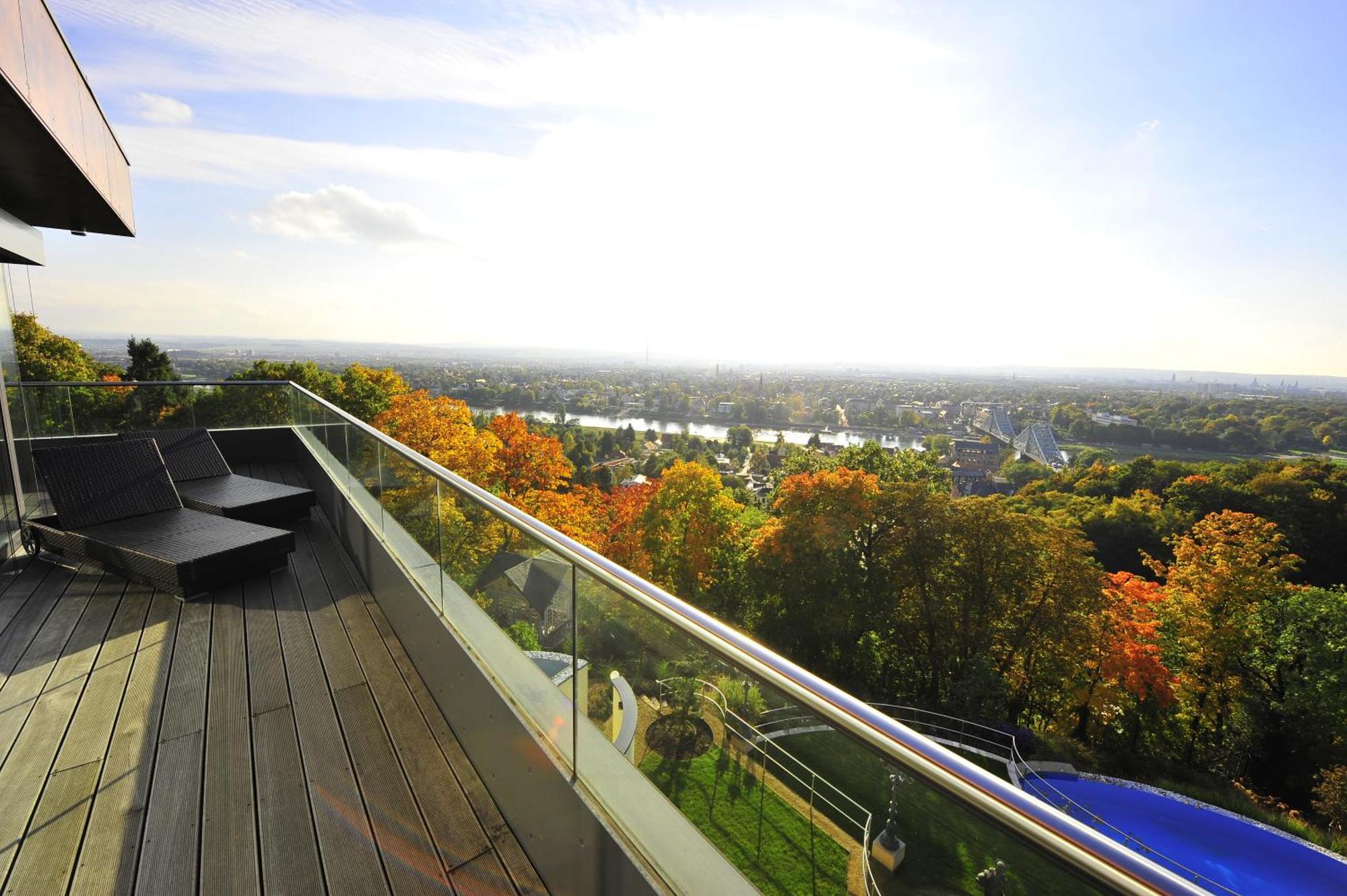 Villa Via Lapis - Panoramablick Ueber Dresden - Garten - Pool - Sauna - Luxus Rum bild